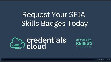 SFIA Skills Verification Video