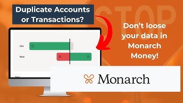 Duplicate Transactions and Accounts in Monarch Money
