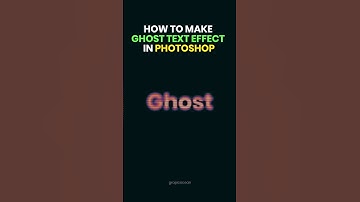 How to create Ghost Text Effect Photoshop. #shorts #photoshoptips #viral #graphicdesigner