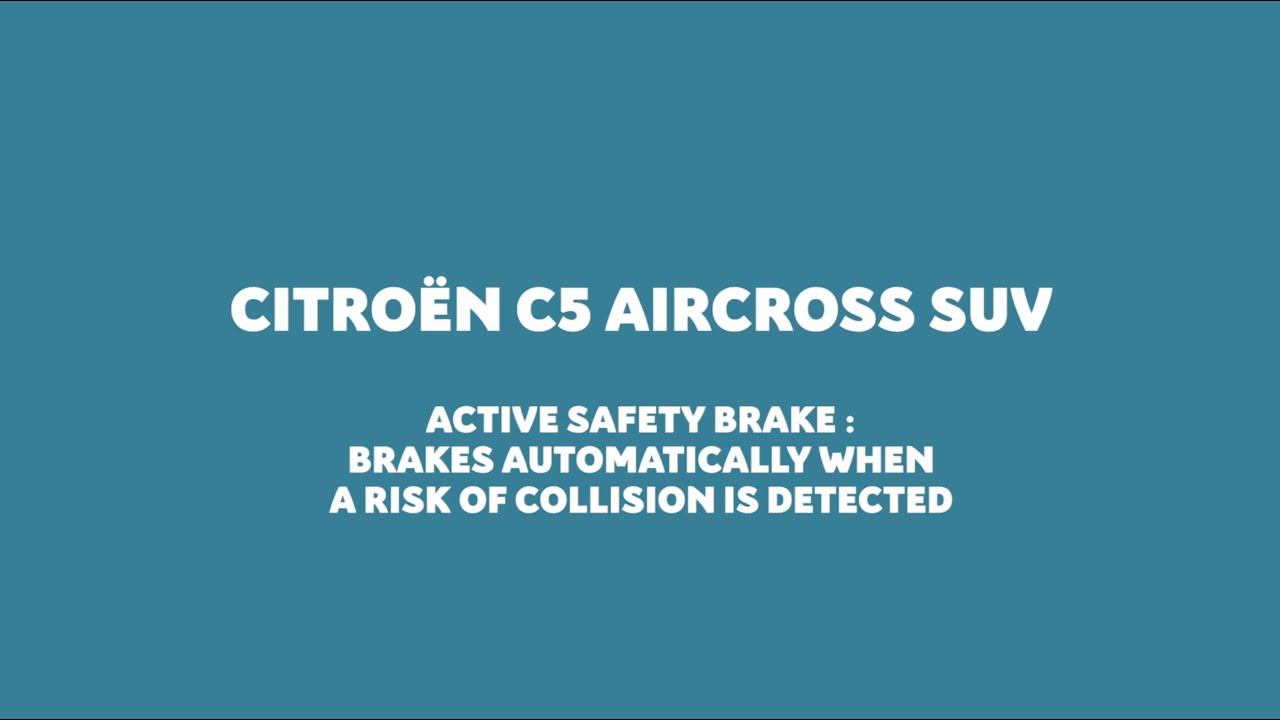 New Citroën C5 Aircross - Active Safety Brake