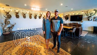 200" Kansas Buck In A BEAUTIFUL Trophy Room! BONUS Custom Woodwork! #WhitetailCribs