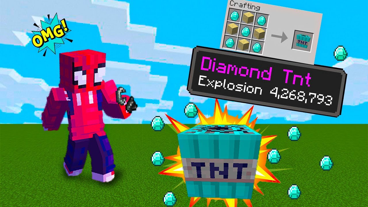 Minecraft, But TNT Drops DIAMONDS !!!