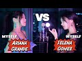 아리아나그란데 vs 셀레나고메즈 대결 | Ariana Grande VS Selena Gomez (Sing off vs. MYSELF)