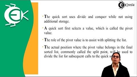 Quick Sort Algorithm - Divide and Conquer - Analysis of Algorithm