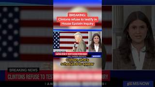 Clintons refuse to testify in House Epstein inquiry