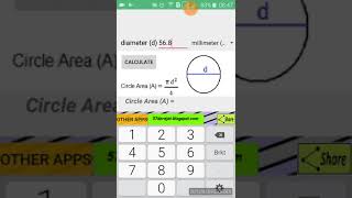 Circle Equation Calculator, with unit converter screenshot 5