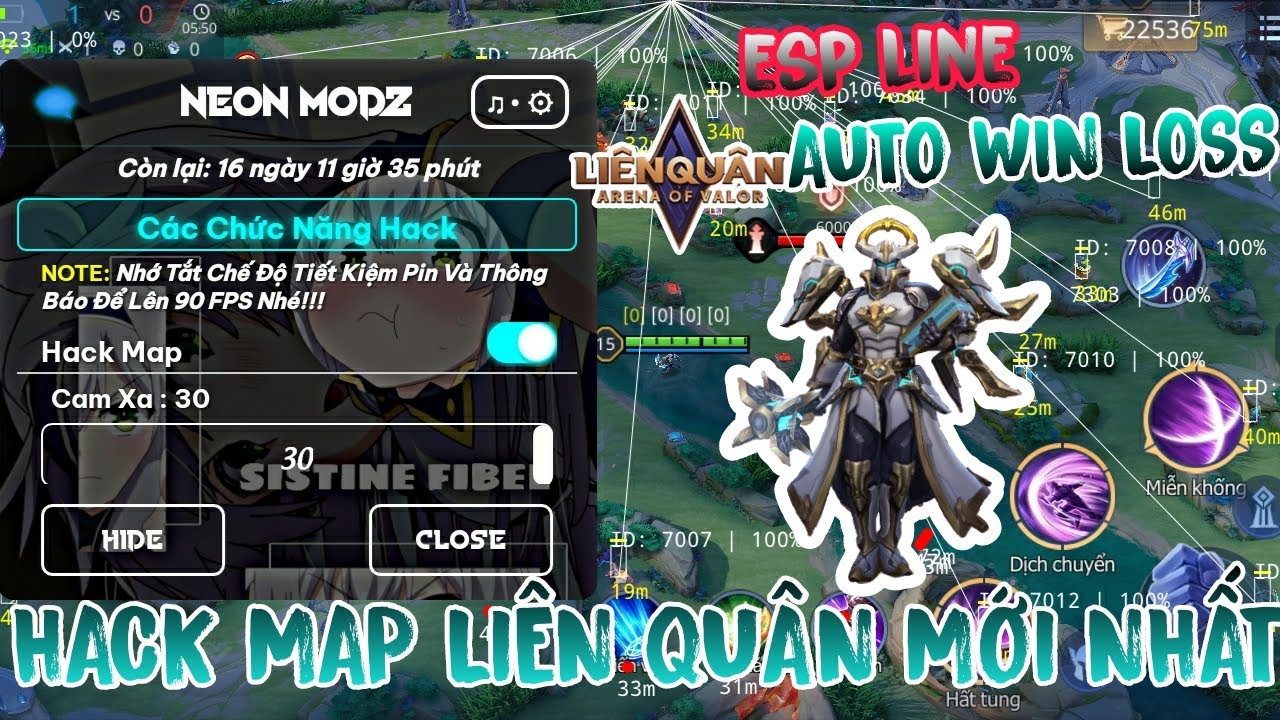 HACK MAP LIÊN QUÂN MÙA MỚI NHẤT | MAP SÁNG, CAM XA, AIM SKILL, ANTIBAN LEO RANK NGÀY TẾT !!!