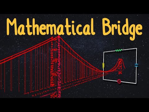The Mathematical Bridge That Links Two Completely Different Neighborhoods of Physics
What links a mass-spring system to an RLC electric circuit?
We begin by considering a mass-spring system that can behave as a simple harmonic oscillator. When the mass is pulled on or pushed, thus extending or compressing the spring, the spring exerts a restorative force back in the direction of equilibrium. In other words, the spring exerts a force in order to go back to its natural length.
Once the spring is stretched and then released, the mass-spring system undergoes Simple Harmonic Motion - the spring exerts a force on the mass to bring the spring back to its natural length. The system oscillates back and forth symmetrically about the equilibrium position. Simple Harmonic Motion is defined by an object experiencing a force (technically acceleration) that is proportional to the objects displacement, and in the opposite direction to the displacement. We look at how this can be described by a simple differential equation by equating the net force on the system (F = ma) with the force exerted by the spring. We also see how the acceleration, a, of the system can be described as the second time derivative of the systems displacement or position.
Next, we look at damping, i.e. a force that resists the motion of the system. The simplest way to model this is that the damping force is proportional (and in the opposite direction) to the velocity of the system. We add this term to our differential equation, and convert the velocity term into the first derivative of displacement with time.
Finally, we add a driving force. This driving force can be any external force we can exert on the system, but we choose a sinusoidal force. The frequency with which the driving force varies is arbitrary. If it matches the systems natural frequency then we see resonance, where the oscillation gets bigger and bigger in amplitude.
At this point we have our final differential equation - a driven, damped, harmonic oscillator. We take this equation and modify a few terms (though the equation still keeps the same form). And after doing this, we find an equation that can be used to describe a different kind of oscillator entirely - an electric oscillator! This time, the stuff thats oscillating is a series of charged particles within an electric circuit! The derivatives are now of charge with respect to time, rather than position.
The driving term now describes the voltage provided by the power source connected to the circuit we are studying (which is a series RLC circuit with an alternating voltage source).
The original damping force term now describes the resistive behavior of the circuit. In other words, any resistor in the circuit acts like the damping fluid for the mechanical (mass-spring) oscillator. The term in our equation describing the resistive effects actually is equivalent to Ohms law (voltage across resistor = current x resistance).
The original net force term now describes how inductors behave in the circuit. The voltage across any inductor is given by the inductance multiplied by the rate of change of current, which is also the second derivative of the charge w.r.t. time.
The original spring force term is now given by the charge divided by the total capacitance in the circuit. In other words the capacitance behaves almost like an inverse spring.
And so the equation for the circuit basically says that the voltage supplied by the power source is equal to the sum of the voltages across the inductor, resistor, and capacitor. But it also looks at how the system behaves like a driven, damped, harmonic oscillator!
Thanks for watching, please do check out my socials here: 
Instagram - @parthvlogs
Patreon - patreon.com/parthg
Music Chanel - Parth Gs Shenanigans
Merch - https://parth-gs-merch-stand.creator-spring.com/
Here are some affiliate links for things I use! I make a small commission if you make a purchase through these links.
Introduction to Elementary Particles (Griffiths) - the book used in this video: https://amzn.to/3I3ld71
Quantum Physics Book I Enjoy: https://amzn.to/3sxLlgL
My Camera: https://amzn.to/2SjZzWq
ND Filter: https://amzn.to/3qoGwHk
Microphone (Fifine): https://amzn.to/2OwyWvt
Gorillapod: https://amzn.to/3wQ0L2Q
My video about Ohms Law: youtu.be/Zao9JV1BLg8
Extra Reading:
Voltage - https://en.wikipedia.org/wiki/Voltage
Timestamps:
0:00 - A Beautiful Parallel Between Two Areas of Physics
0:29 - Mass-Spring (Mechanical) Simple Harmonic Oscillator
4:38 - Damping the Mechanical Oscillator
6:33 - Driving the Mechanical Oscillator
8:40 - The Oscillator Equation and the Electrical Oscillator
9:16 - Charge, Current, and Electrical Stuff
11:14 - Driving the Electrical Oscillator (Power Source)
11:42 - Damping the Electrical Oscillator (Resistor)
12:52 - Inductance and Capacitance Terms
13:51 - Mechanical vs. Electrical Oscillator  The Mathematical Bridge That Links Two Completely Different Neighborhoods of Physics