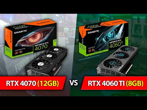 RTX 4060 Ti 8GB vs RTX 4070 12GB | 1080P & 1440P