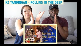 FIRST TIME REACTING TO KZ TANDINGAN - ROLLING IN THE DEEP | REACTION