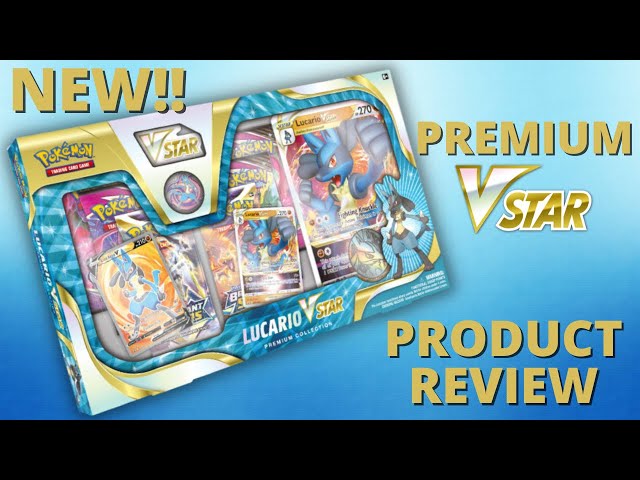 pokemon lucario vstar premium collection box 6 booster packs Pokemon Lucario Vstar Premium Collection Box main image 0