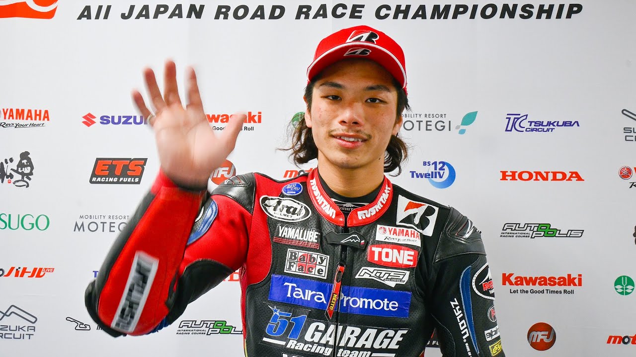 ST600 決勝レース 2位 Team 51 GARAGE YAMAHA 阿部 恵斗選手