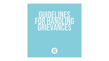 Guidelines for Handling Grievances