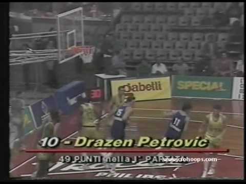Drazen Petrovic drops 49 POINTS vs MACCABI