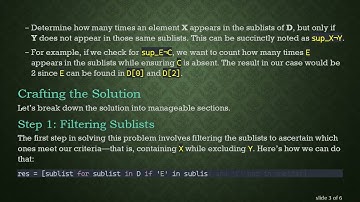 How to Count Element Occurrences in a List of Lists in Python Based on Conditional Visibility