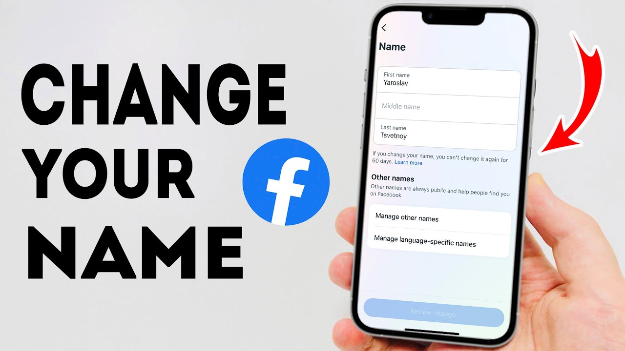 How To Change Your Name on Facebook Mobile Full Guide YouTube