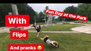 Standing Back Flips At The Park