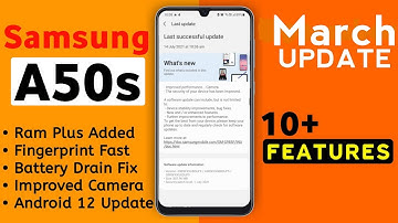 Samsung Galaxy A50s March Update 2022 | Big Update with New Features | Samsung A50s New Update #A50s