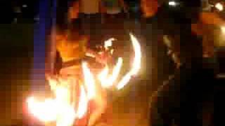 Fire Poi Spinning 9-26-08