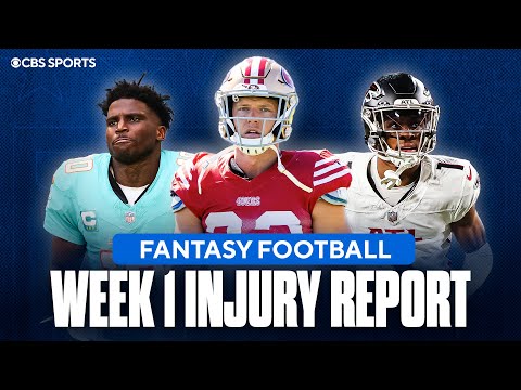 Christian McCaffrey questionable, Tyreek Hill to play Week 1 & MORE | Fantasy Football Injury Report