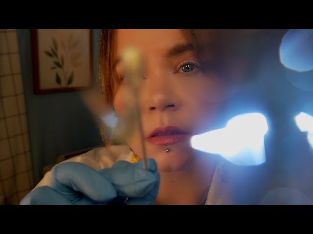 ASMR Eye Exam & Eye Cleaning 👀 You Have Conjunctivitis | Medical Roleplay