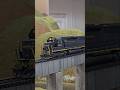 An EMD trio is on point of a Clinchfield coal drag. #shorts #modeltrains #fypシ゚viral