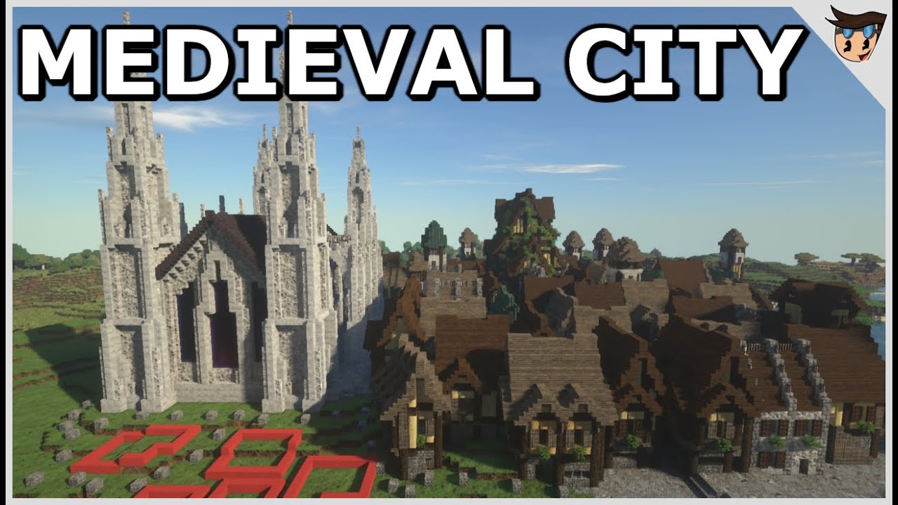 Building a Medieval City In Minecraft Part 3 | The Cathedral - YouTube