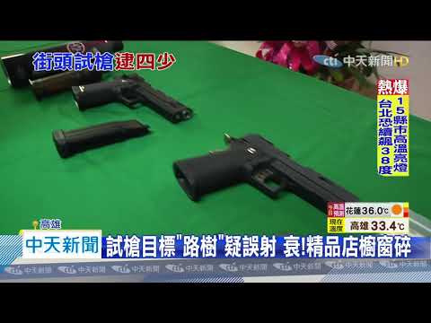 20200720中天新聞　貪玩？！　4高中畢業生「試槍」　擊碎精品店窗