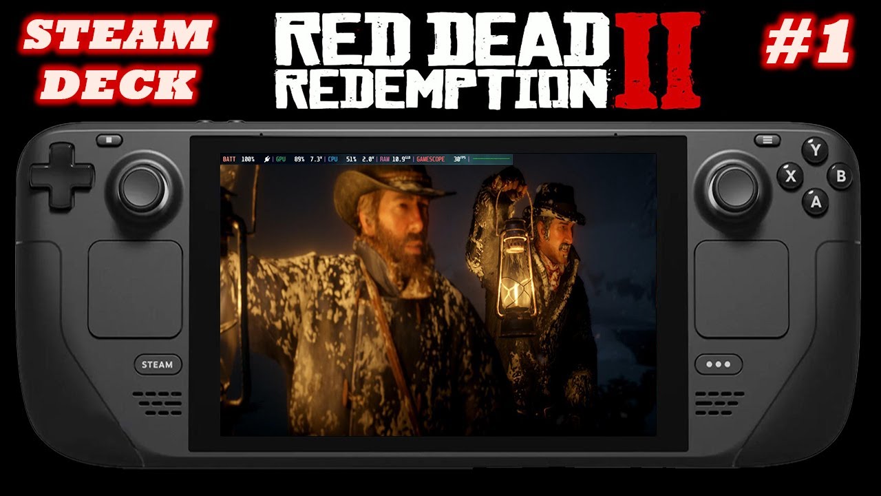 Red Dead Redemption 2 - Steam Deck Gameplay #1 - The Old West! 