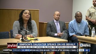 O.J. Simpson's daughter speaks on behalf of her father