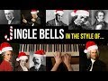 Jingle bells in various classical composer styles