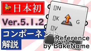 I'm giving a relaxed overview of the Reference by BakeName component in Elefront 5.1.2.