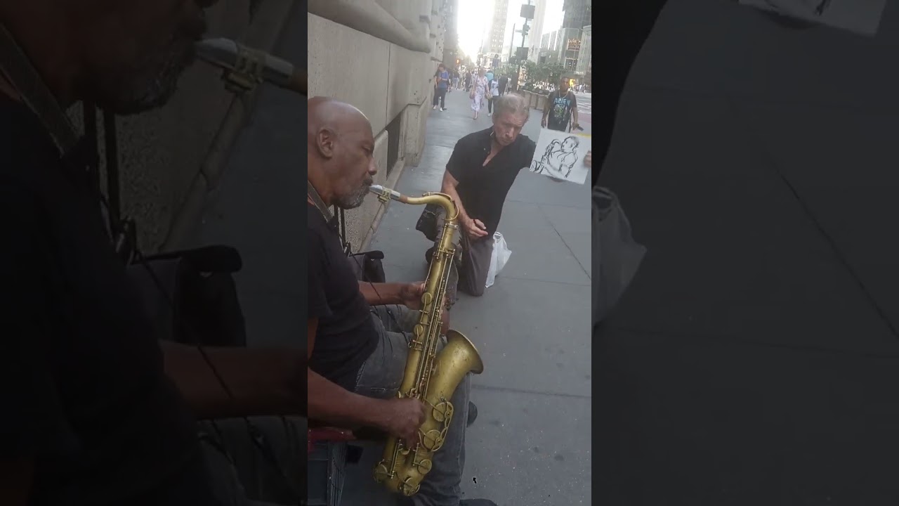 Joel David Hans Listokin Sketching Unknown Brilliant Saxophonist Take Five