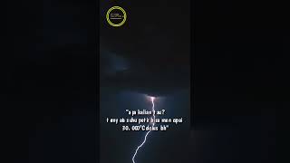 astaga ternyata suhu petir lebih panas dari permukaan matahari 😱 #petir #shorts