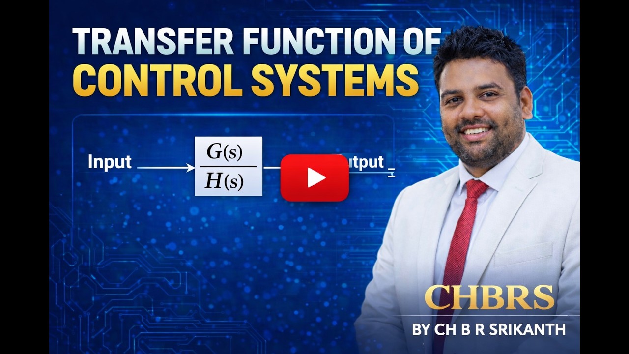 TRANSFER FUNCTION OF CONTROL SYSTEMS - YouTube