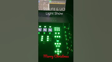 SSl UF8 & UC1 Light show Merry Christmas #solidstatelogic #uf8 #uc1 #ssl