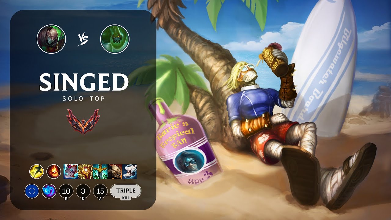 Singed Top vs Zac - EUW Grandmaster Patch 14.2