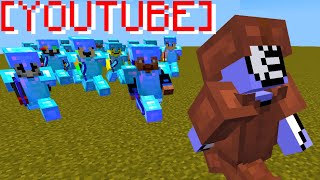 Raiding My School's Minecraft Server With YouTubers