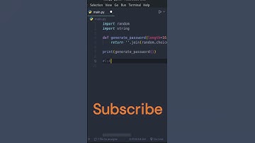 Create Strong Passwords Genrator with Python python shorts  #hacker #yotubeshorts #shorts #trendning