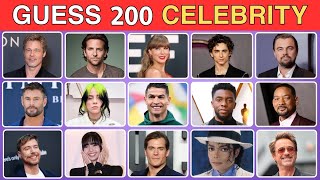 Famous Guess The Celebrity In 3 Seconds | 200 Most Famous People In The World Profile