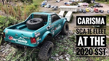 Carisma SCA-1E, Subaru Brat, Range Rover Classic and Ford F150 @ the 2020 Southern Scale Trail.