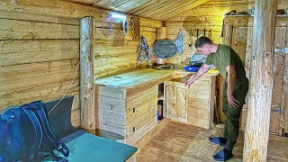 Spring is already on the threshold! We have built a beautiful kitchen set in a dugout!