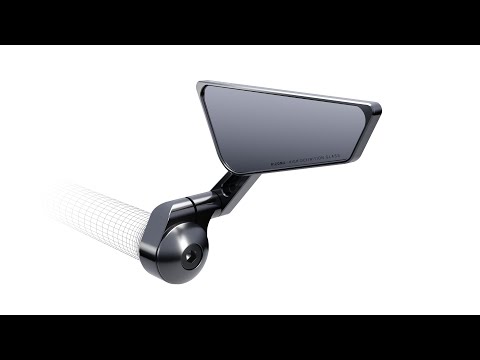 RIZOMA LEFT REARVIEW MIRROR CIRCUIT CUT-EDGE END-BAR BLACK ALUMINUM NOT APPROVED video