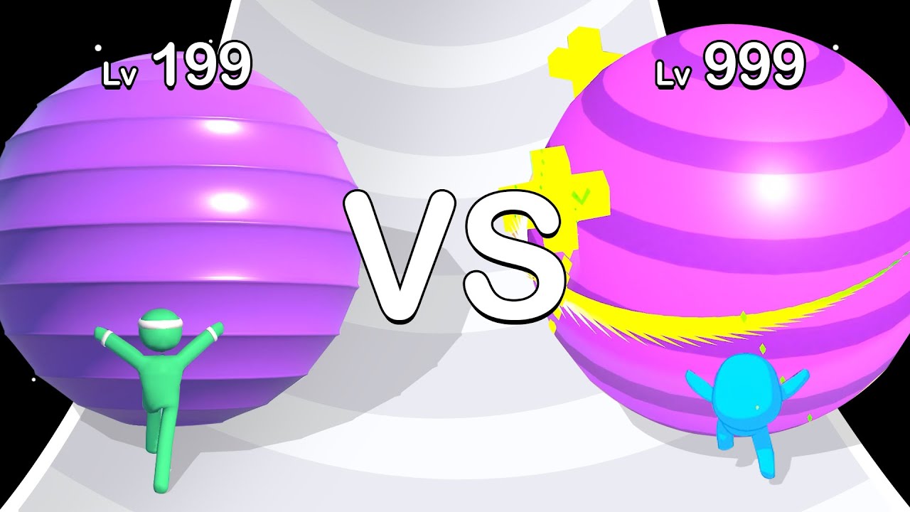 Belly Ball Runner VS Gym Ball Run: Level Up Balls, ASMR Gameplay!