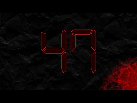 Countdown from 47 to 0 in RED