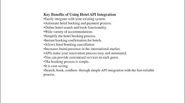 HOTEL API INTEGRATION