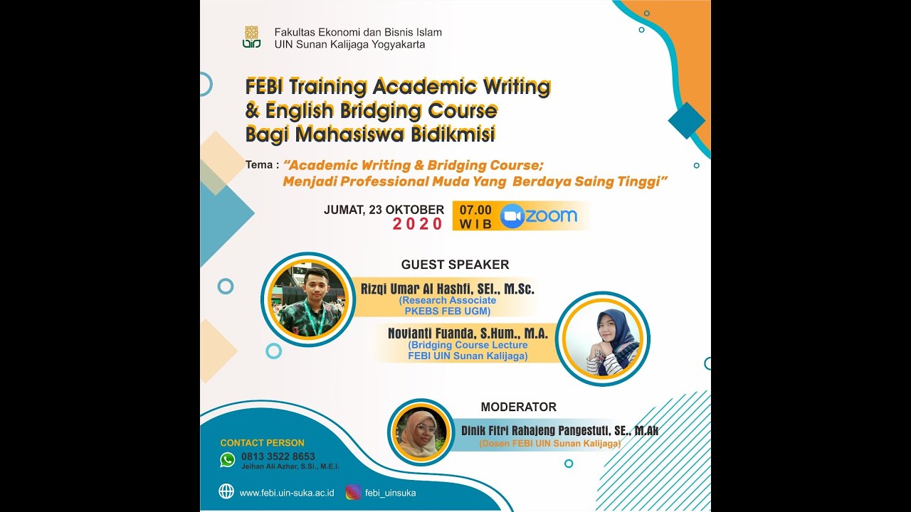 Workshop Metodology Academic Writing And Bridging Course Youtube