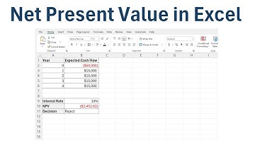 Calculate Net Present Value in Excel (Step-by-Step Example)