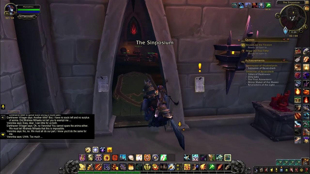 WoW Shadowlands Revendreth Tithes Of Darkhaven Optional Storyline