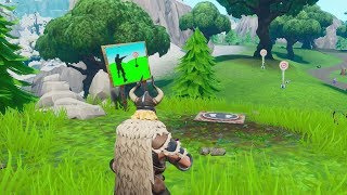 "TOUCHER UNE CIBLE FACILE AU STAND DE TIR" - DÉFI FORTNITE (Dans le mille) screenshot 4